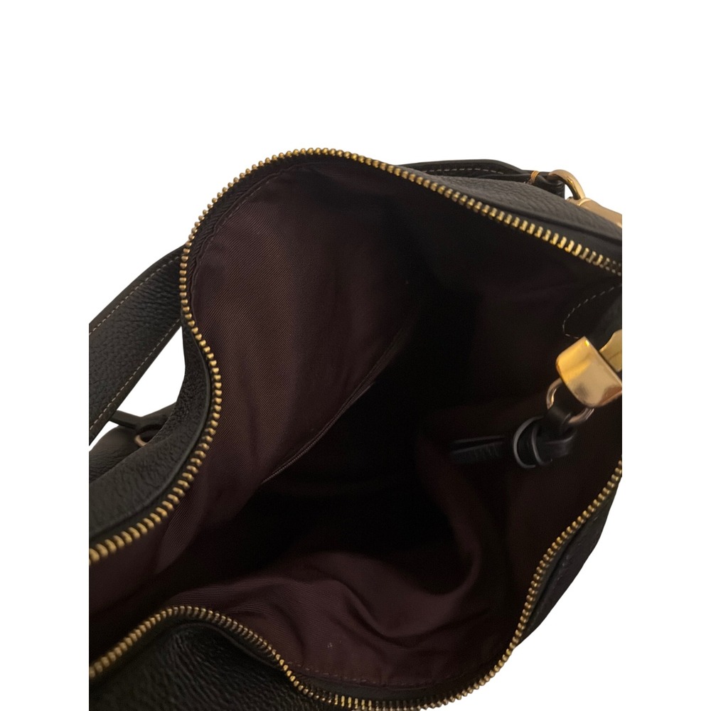 Coach Black Pebbled Leather Shoulder Bag Hobo Gold Hardware H2222-6152 - Picture 11 of 12